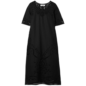 Sea New York Lula Embroidery Midi Kjole, Sort 